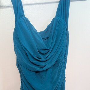 Off The Shoulder Dress Ruched Bodycon Cocktail Party Maxi Dress - Medium - NWT